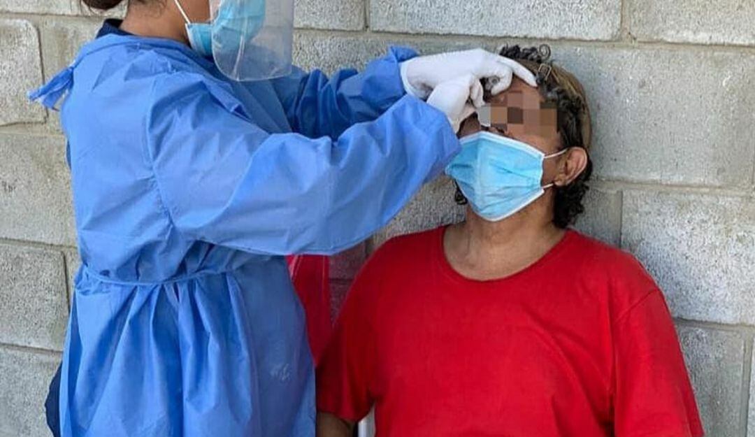 Tomas de muestras COVID-19. 