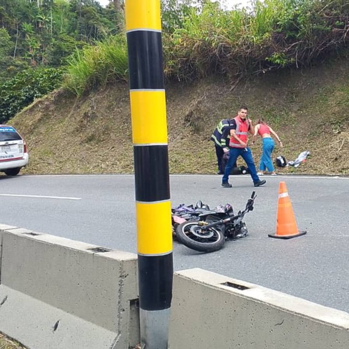Un motociclista perdió la vida en la Autopista del Café cerca a Manizales