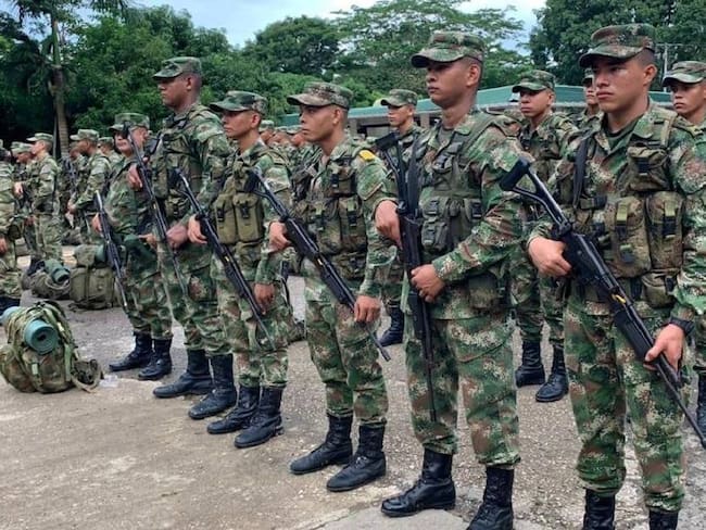 Tropas del Ejército Nacional.