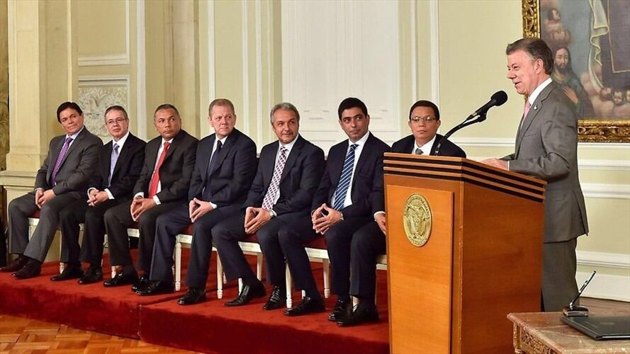 Posesión de siete magistrados de la Corte Suprema de Justicia. Foto: Colprensa
