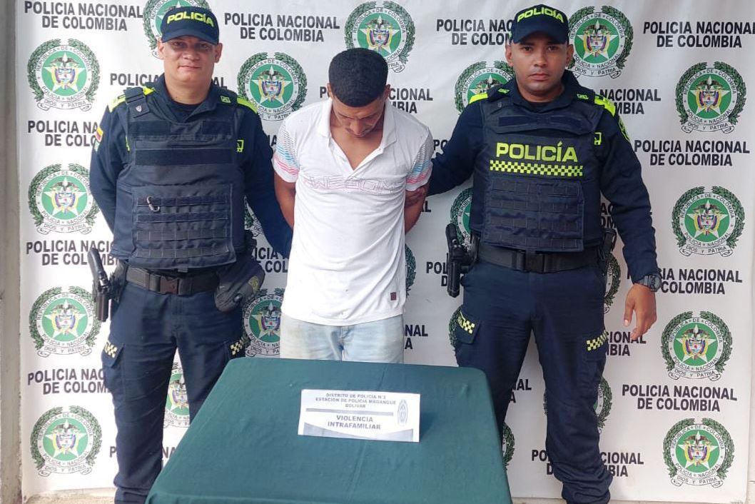 Por violencia intrafamiliar fue capturado en flagrancia un sujetó en Magangué