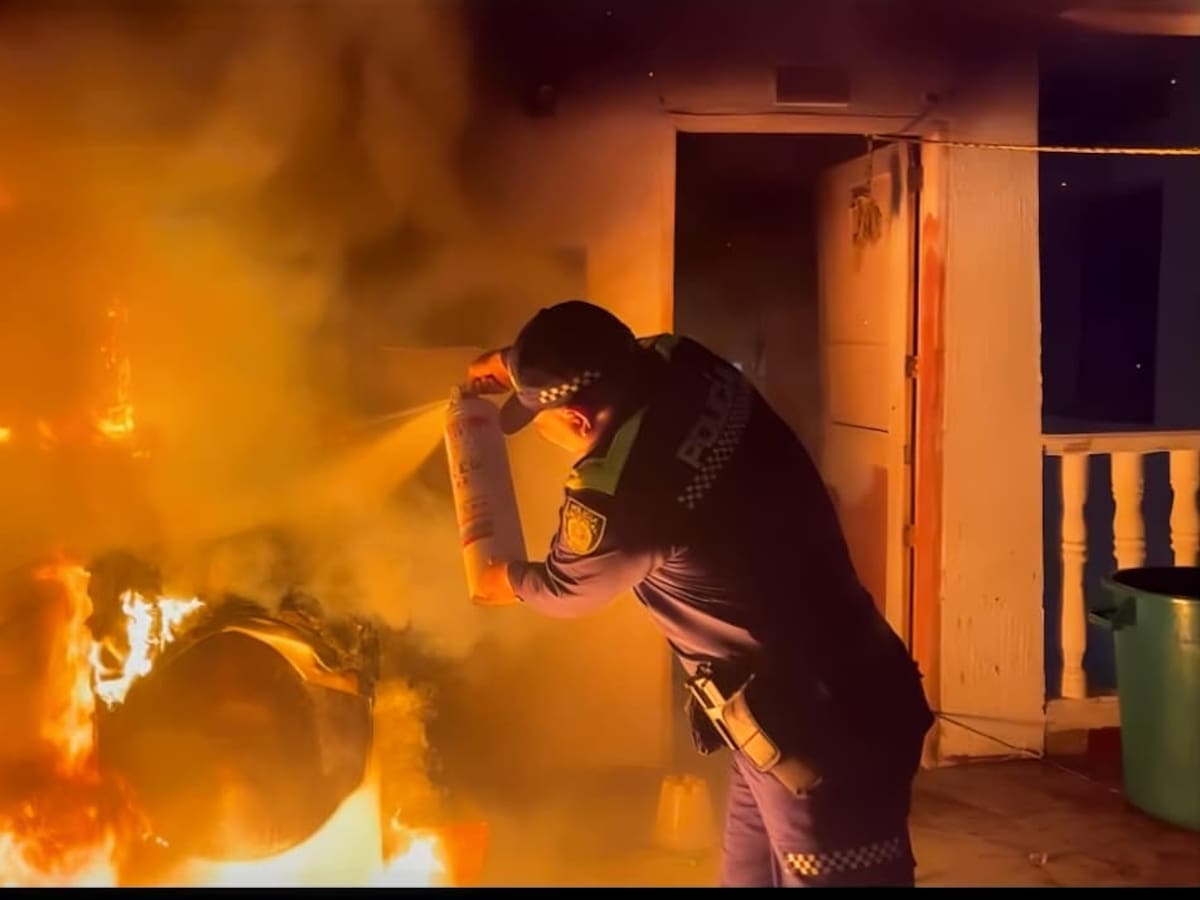 Policía de Cartagena atendió conato de incendio en hotel de Bocagrande