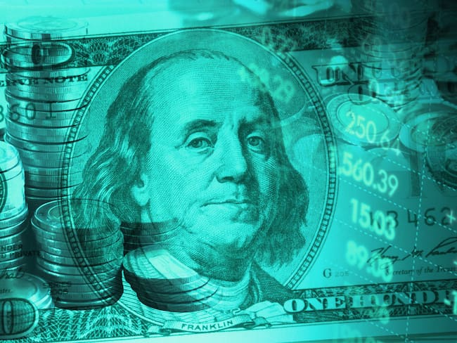 Retrato de Benjamin Franklin del billete de 100 dólares estadounidense (Getty Images)