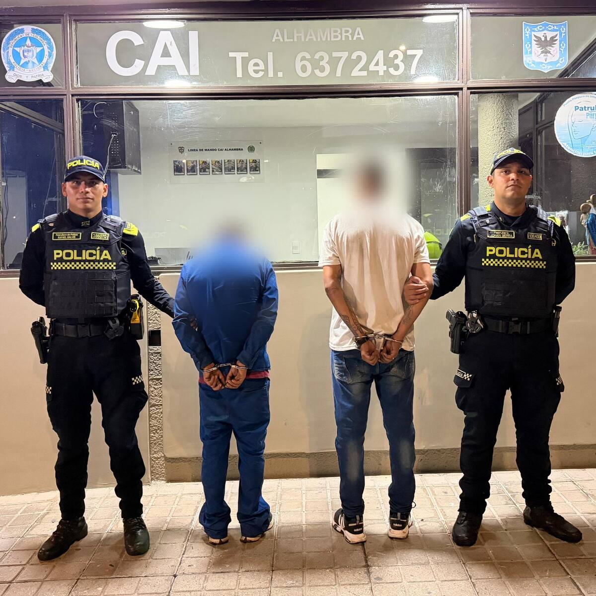 Capturan a hombres que tenían más de 9 antecedentes: estaban robando un camión en el norte de Bogotá