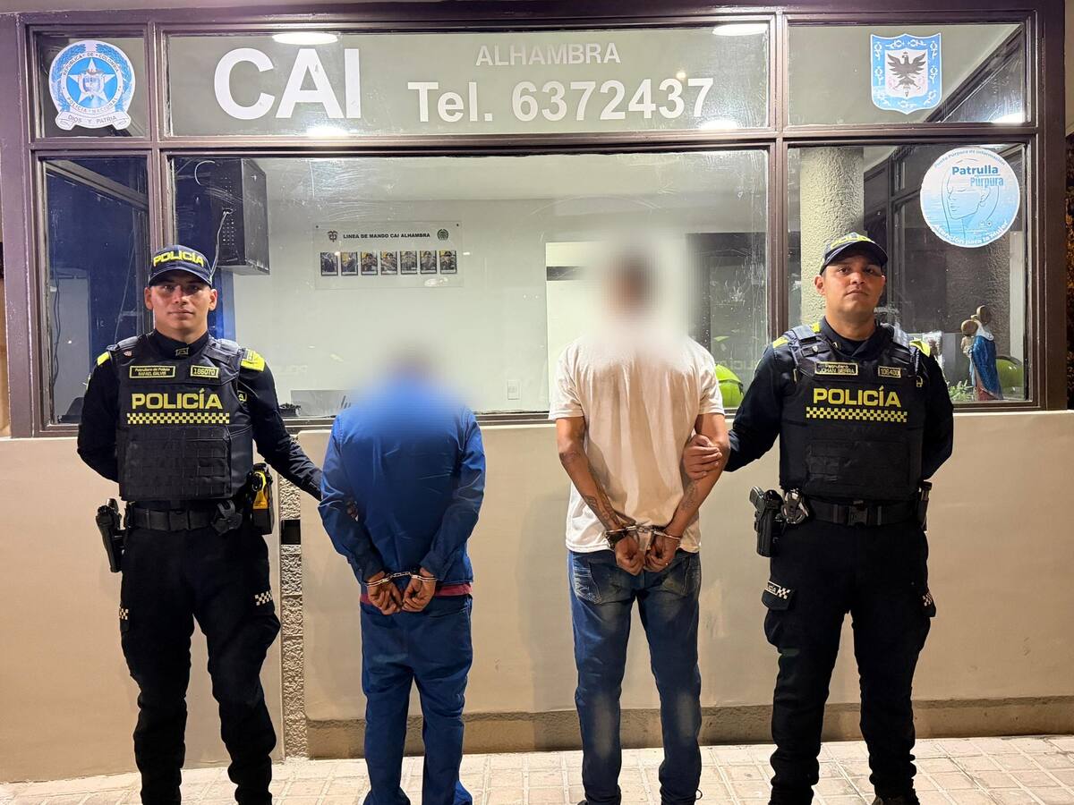 Capturan a hombres que tenían más de 9 antecedentes: estaban robando un camión en el norte de Bogotá