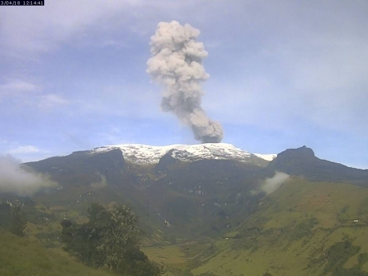 Actualización de la actividad del Volcán Nevado del Ruiz