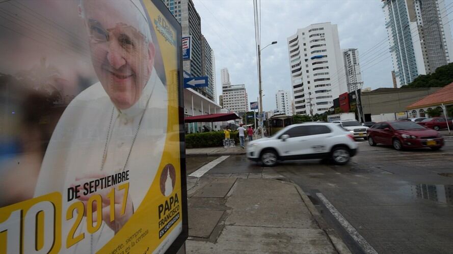 Durante visita del Papa en Cartagena prohíben ventas informales en varios sectores. Foto: Getty Images