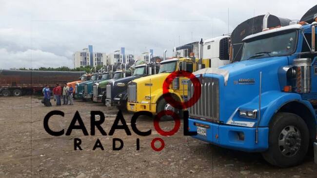 Camiones que transportarán perniles de cerdo a Venezuela