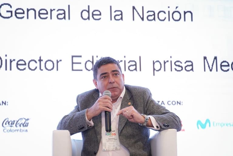 Fernando Castillo, presidente de la Corte Suprema de Justicia, durante el primer panel del Festival de las Ideas 2023