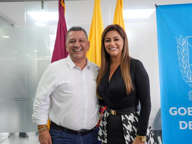 Ricardo Orozco y Adriana Magali Matiz, gobernador del Tolima y gobernadora electa, respectivamente