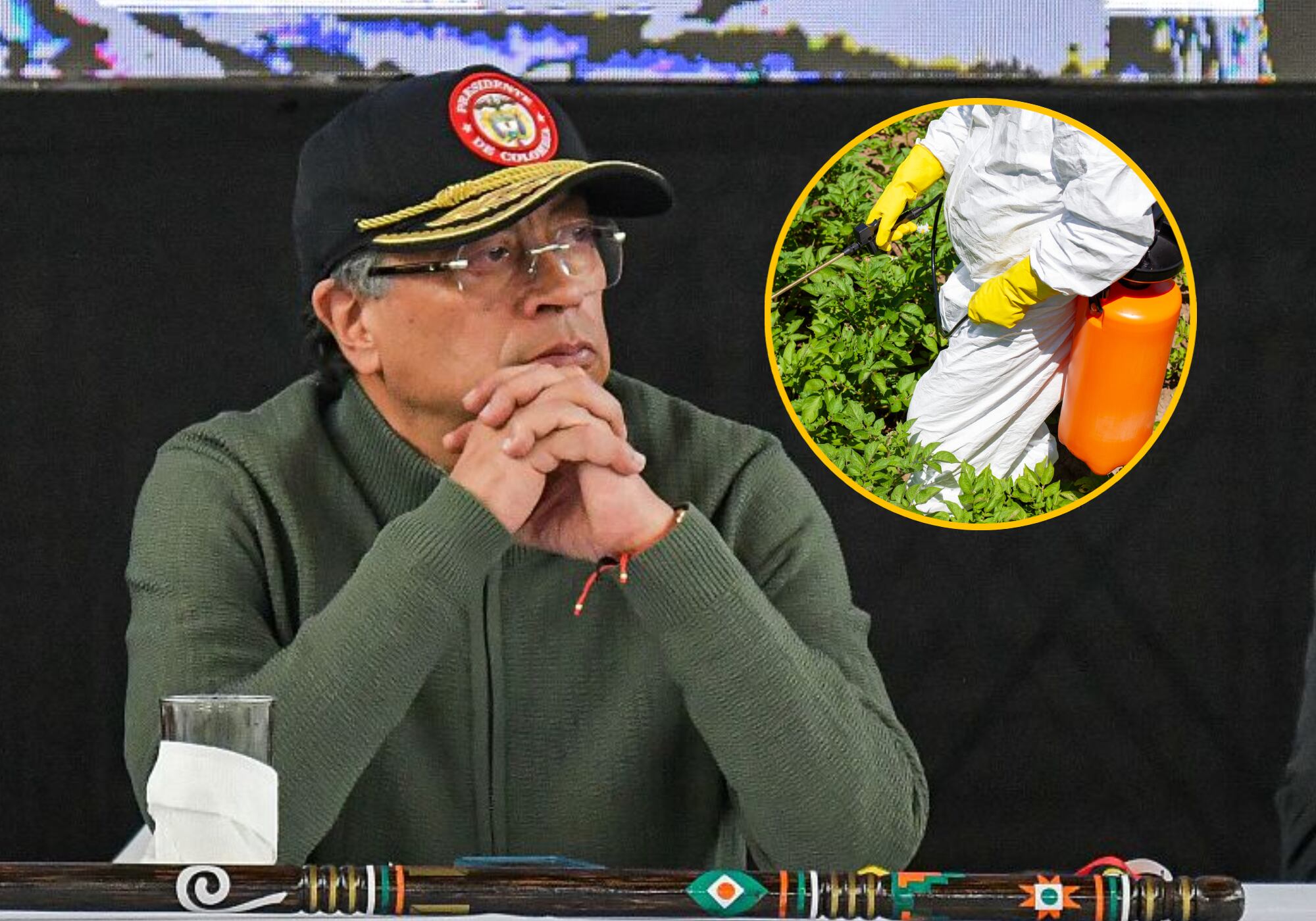 Gustavo Petro e imagen de referencia. Fotos: (Photo by: Camilo Erasso/Long Visual Press/Universal Images Group via Getty Images) / Getty Images