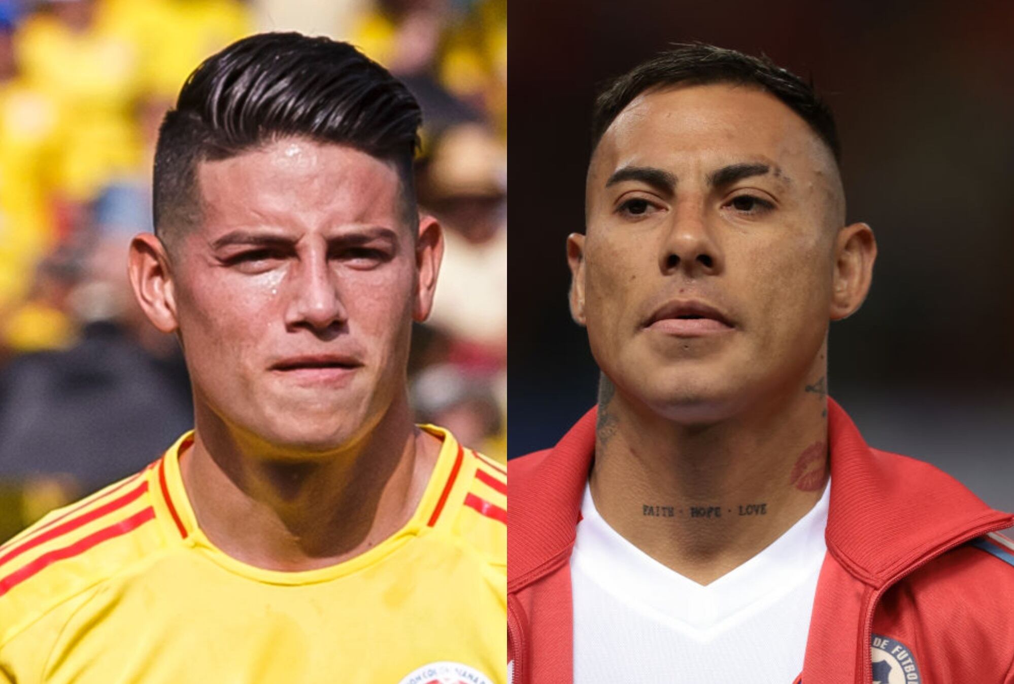 James Rodríguez y Eduardo Vargas / Getty Images
