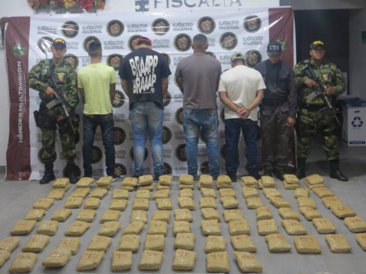 Capturan ex guerrillero con 100 kilos de marihuana