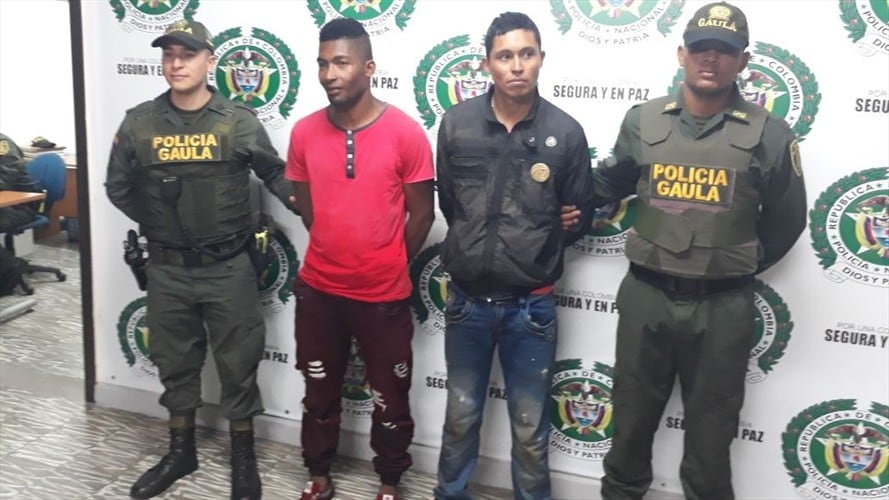 Capturan a presuntos disidentes de las Farc en Buga. Foto: Fiscalía