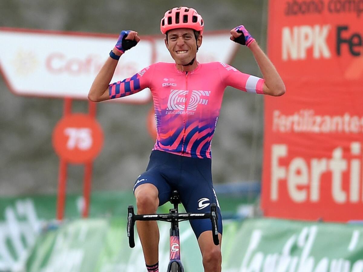 Hugh Carthy ganó en el Angliru y Richard Carapaz recuperó el liderato