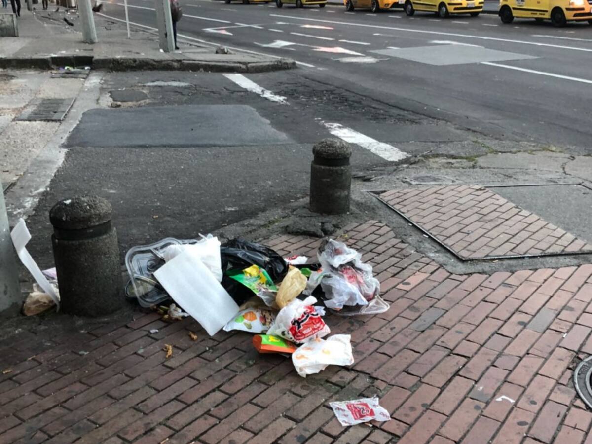 Basura en las calles de Bogotá