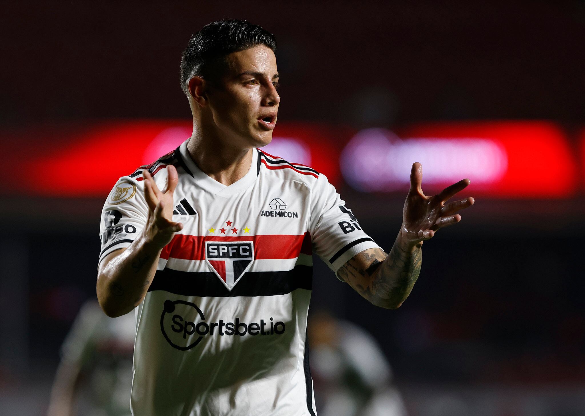 James Rodríguez acumula siete partidos disputados con Sao Paulo / Sao Paulo.
