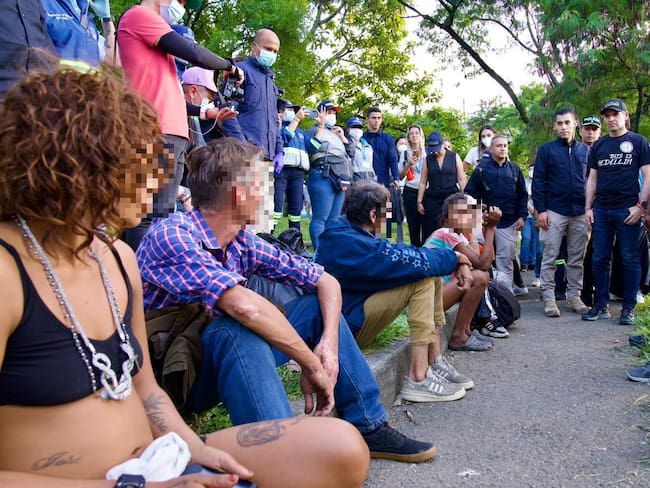 Recorrido autoridades habitantes de calle- foto alcaldía de Medellín