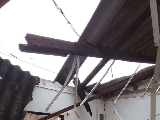 34 viviendas destechadas por vendaval en Palmar de Varela, Atlántico