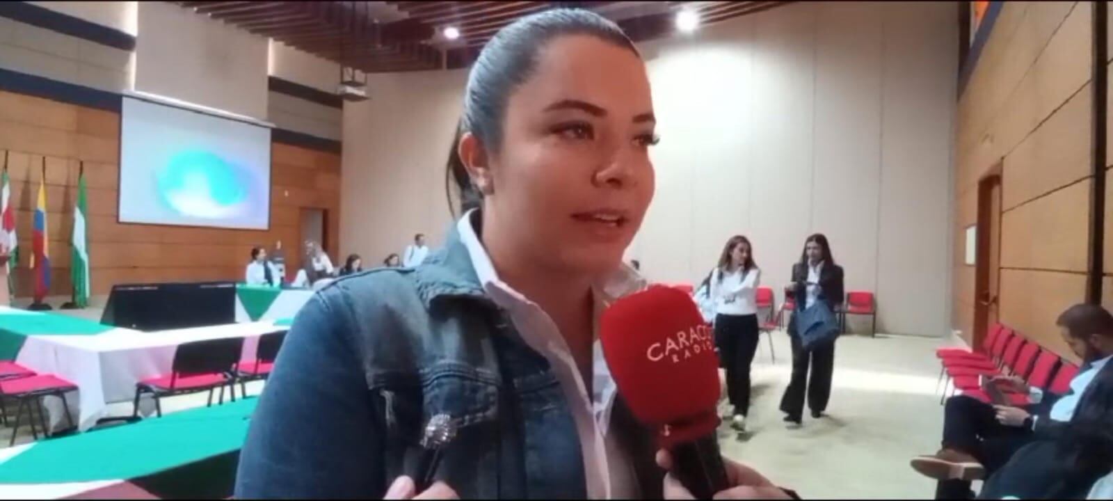 Karol Vanesa Perez, Gerente de Convites Comunales de la Gobernación de Boyacá / Foto. Caracol Radio.