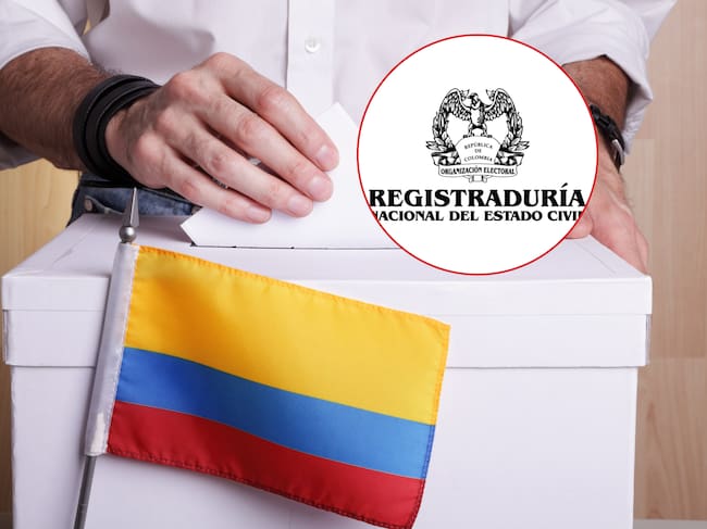 Imagen de referencia. Votación Colombia: Getty Images / Registraduría Nacional logo: Pagina Web.
