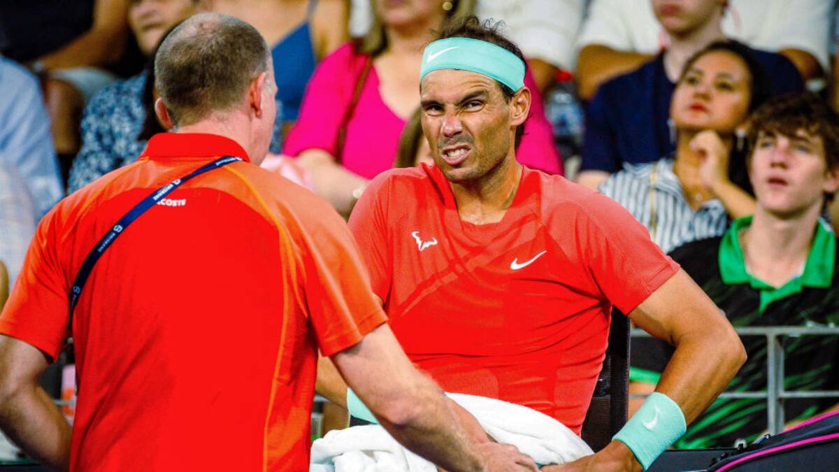 Rafael Nadal se vuelve a lesionar y no jugará el Abierto de Australia