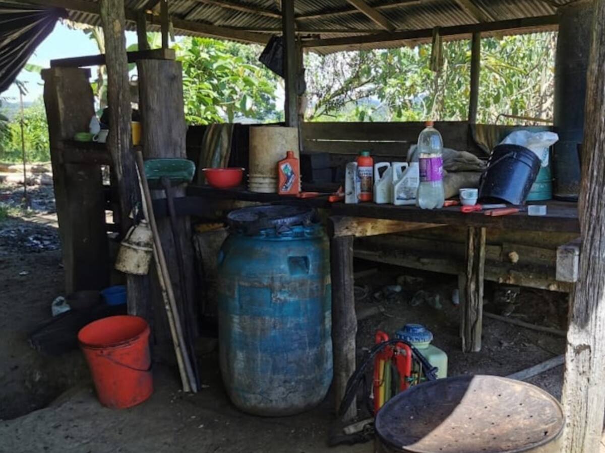 Destruido laboratorio para el procesamiento de Coca en el Caquetá