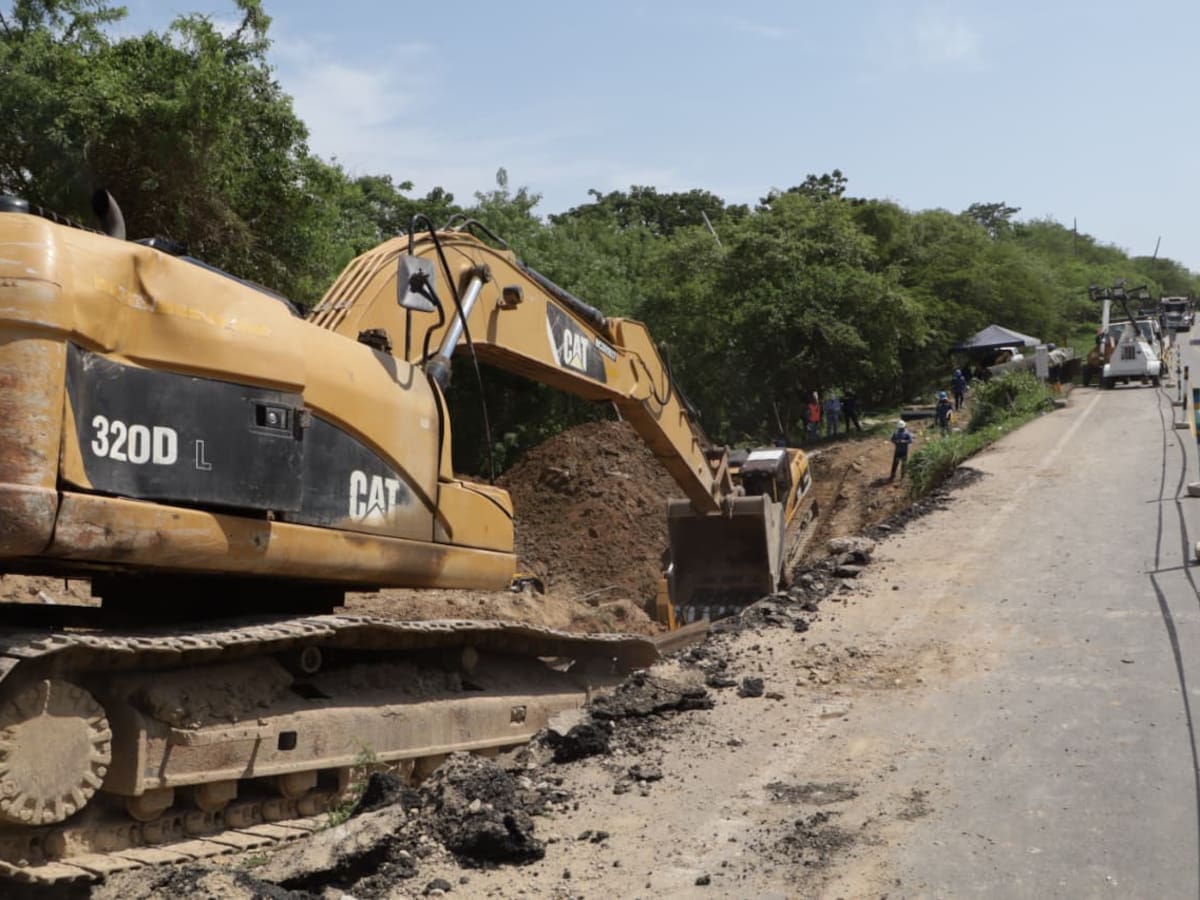 70% de avance en reparación de tubería de agua: este lunes llegaría servicio a barrios de Cartagena