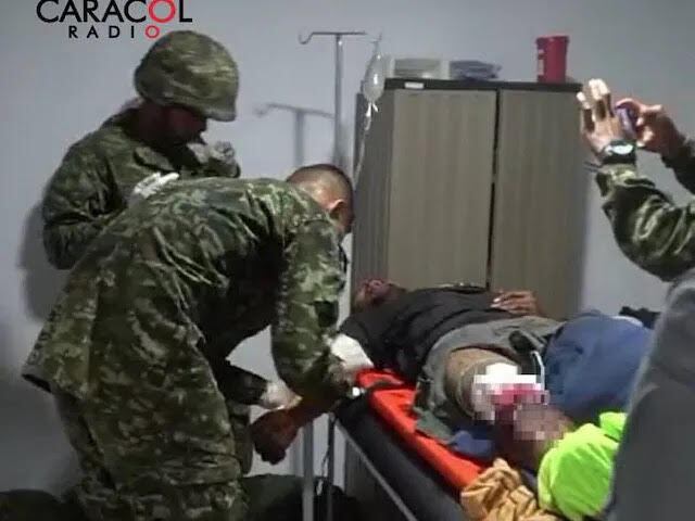 Campesino herido en Segovia, Antioquia, tras pisar un campo minado. Foto: cortesía.