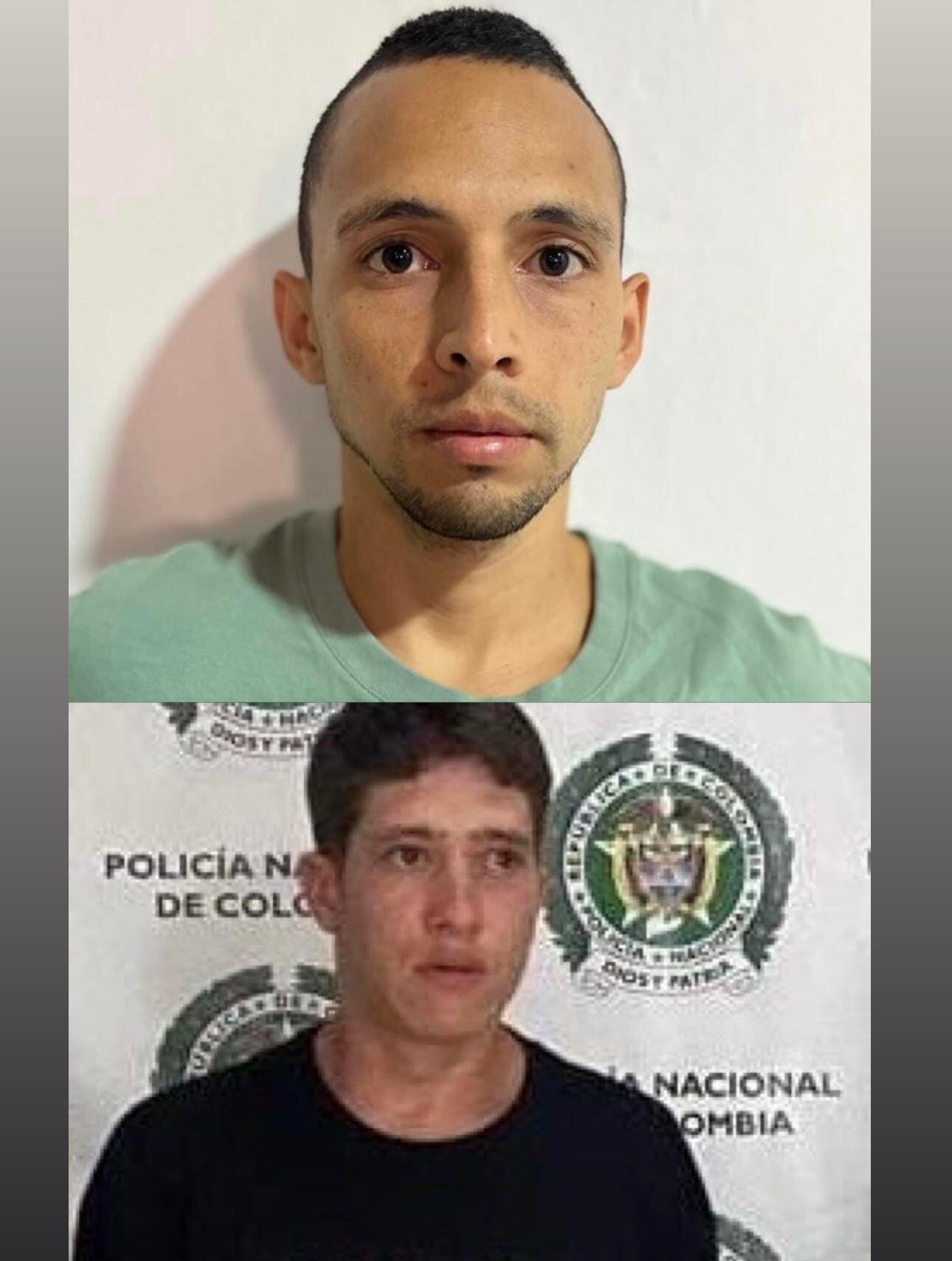 Juan Gabriel Rojas y Diego Ceballos son buscados por las autoridades tras fugarse de la cárcel de Amagá, Antioquia. Foto: Cortesía.