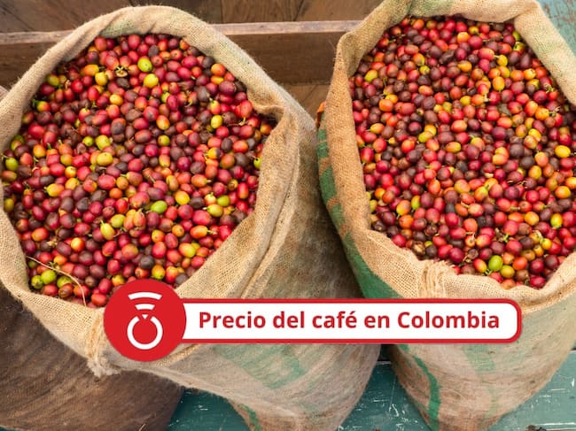 Granos de café en lonas, Foto Getty Images
