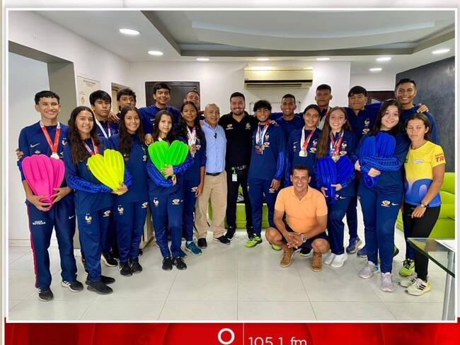 La selección Huila de natación con aletas, que viajó en la mañana de este miércoles a Medellín para competir en el campeonato nacional a celebrarse del 4 al 7 de mayo.