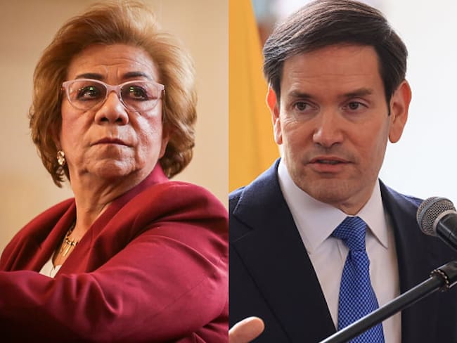 Rosa Villavicencio y Marco Rubio. Fotos: (Colprensa - Cristian Bayona) / Photo by Franklin Jacome/Agencia Press South/Getty Images)