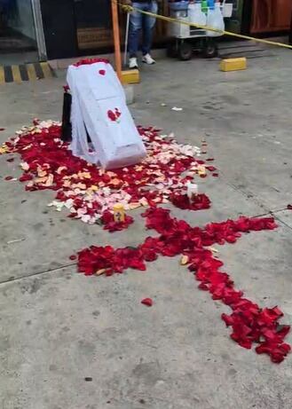 Plantón en Cúcuta por muerte de mujer que esperaba medicamentos en Cafam. / Foto: Cortesía.