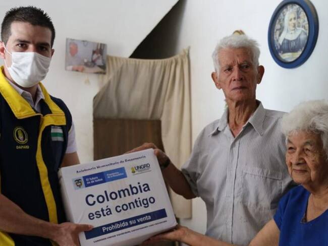 Llegaron 2 mil ayudas humanitarias al adulto mayor en Antioquia