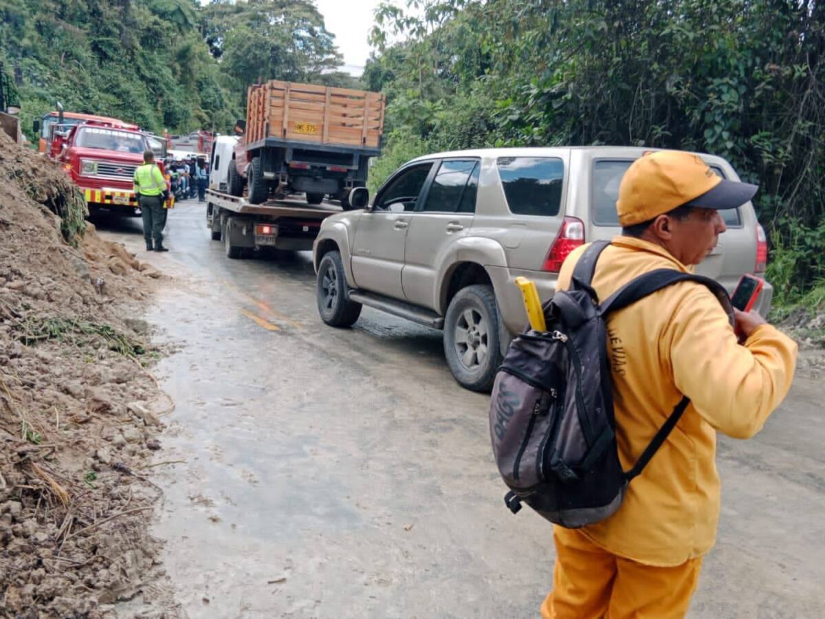 Habilitada la vía Manizales - Bogotá la cual estuvo cerrada por un deslizamiento