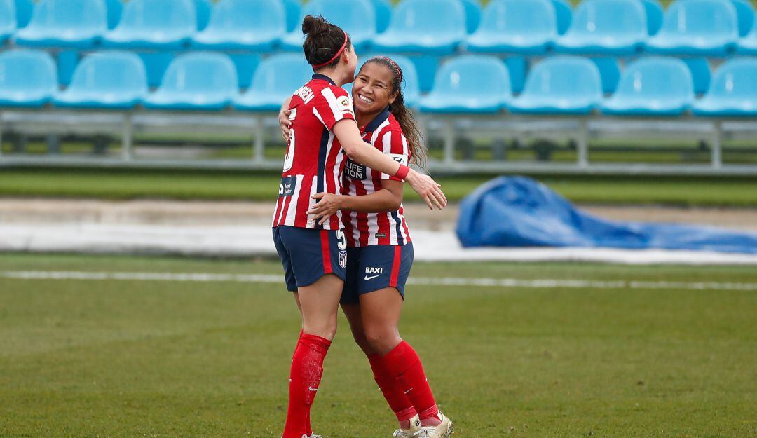 Leicy Santos marcó su primer gol en la presente temporada de la Liga Iberdrola con el Atlético de Madrid.