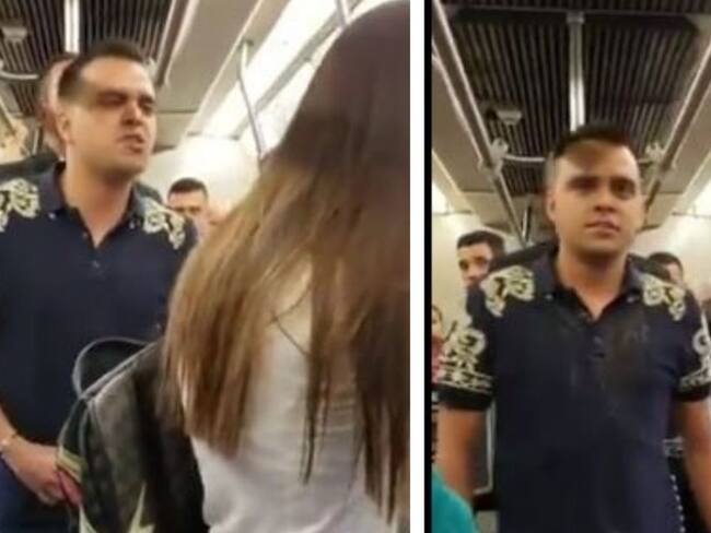 ¡Por traición! Hombre da una serenata a una mujer en el metro de Medellín