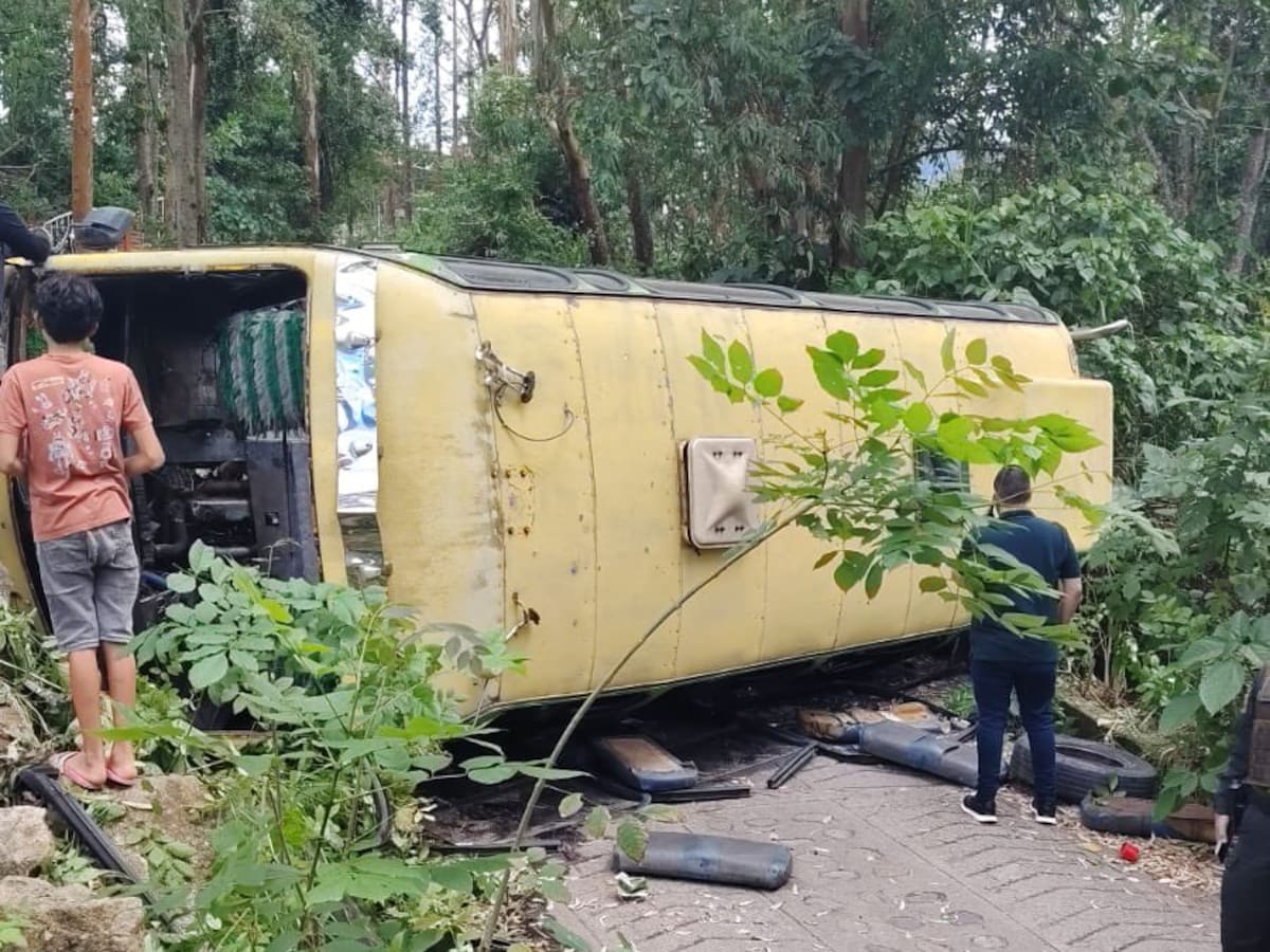 30 menores resultaron heridos tras accidente de un bus escolar en Norte de Santander