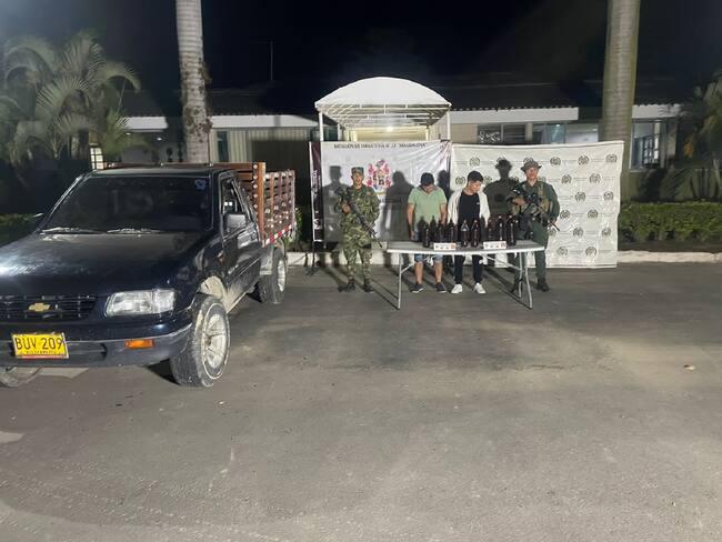 En el operativo fueron capturados dos sujetos que provenían del Putumayo