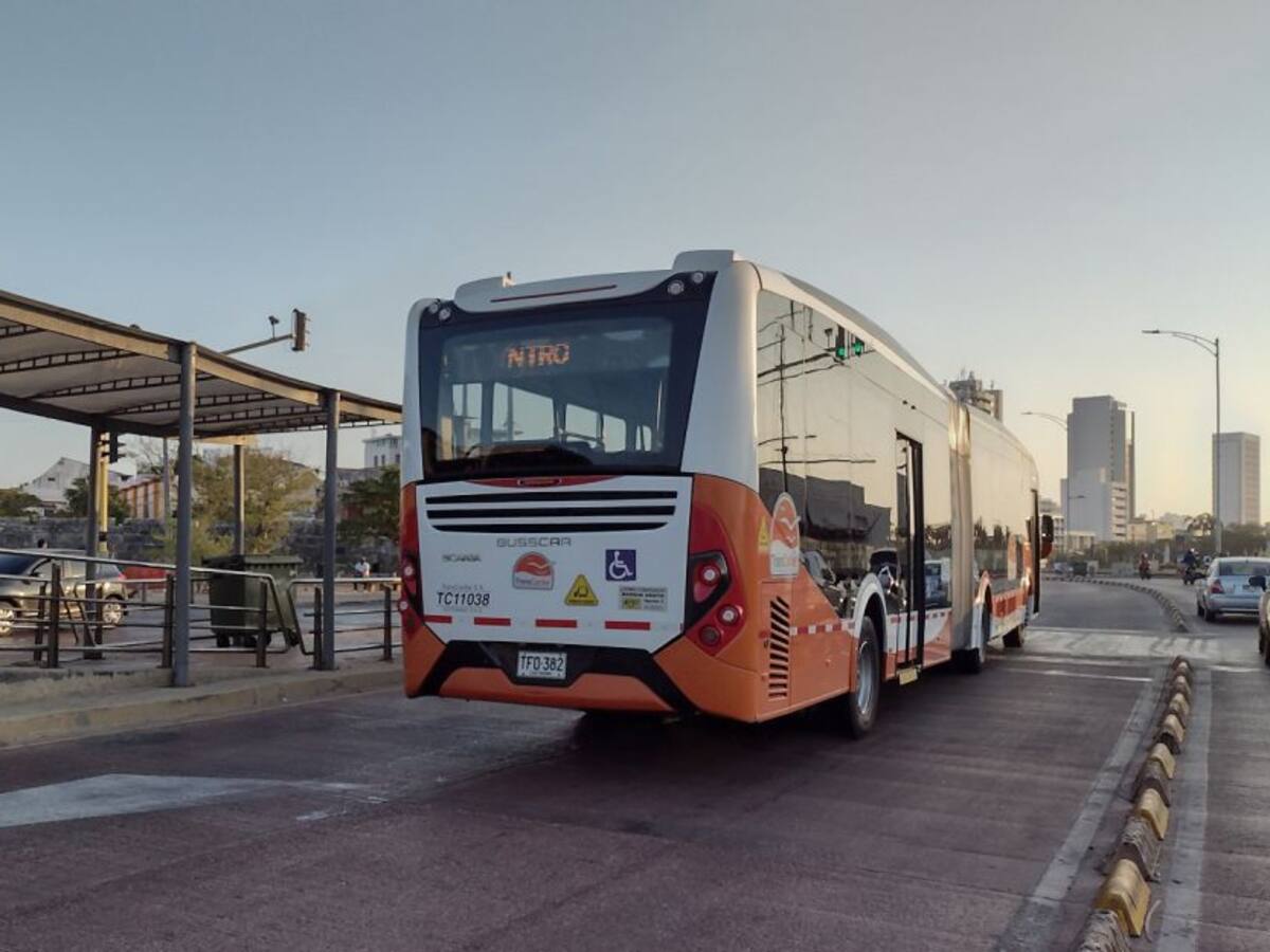 Transcaribe seguirá operando gratis este 1 de abril en Cartagena