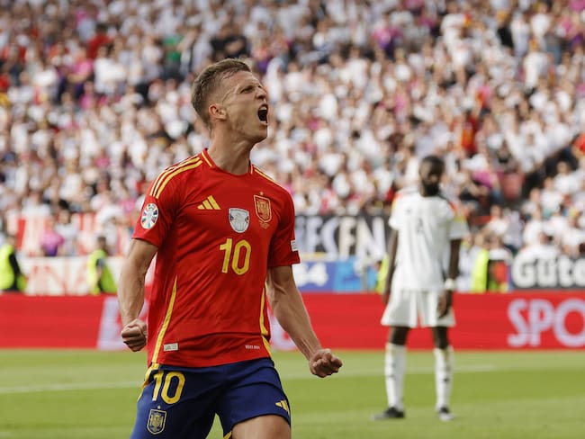 Dani Olmo anotó para España en la Eurocopa 2024. EFE/EPA/RONALD WITTEK