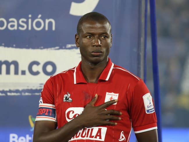 Adrian Ramos of America de Cali during the match on matchday 16 of the Liga BetPlay DIMAYOR I 2023 played at the Nemesio Camacho El Campin stadium in the city of Bogota. (Photo by Daniel Garzon Herazo/NurPhoto via Getty Images)