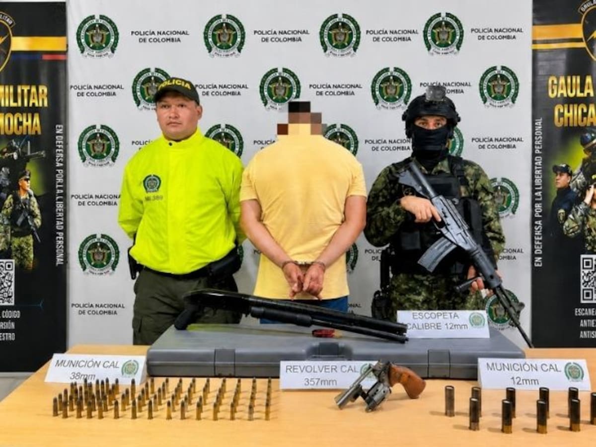 Capturan en Bucaramanga a alias “el Mundo”, señalado de abastecer de armas a grupo criminal