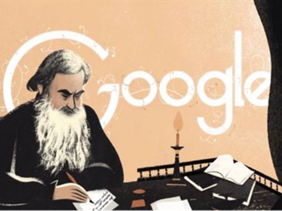 León Tolstói, personaje del día en el doodle de Google