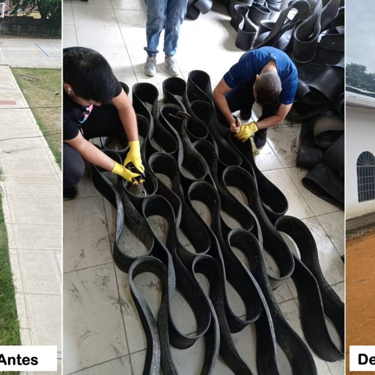 En Ibagué logran nuevo uso a llantas viejas