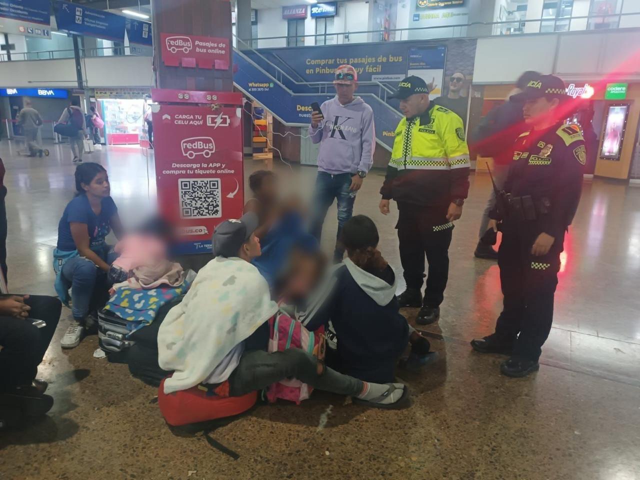 Operativos de intervención ala mendicidad infantil en Bogotá.