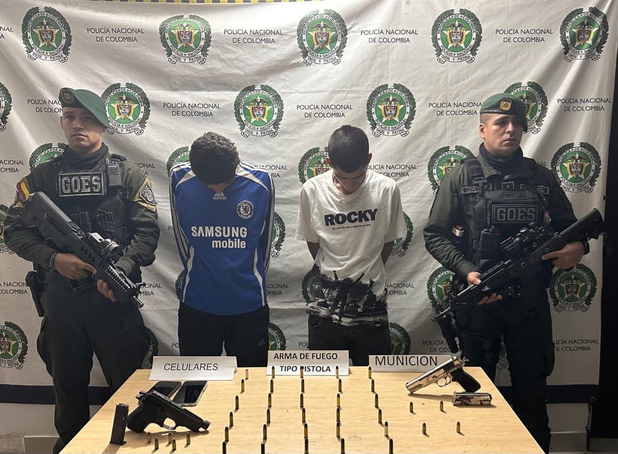 Caen dos presuntos jóvenes sicarios: integrarían peligrosa banda criminal del norte del Valle