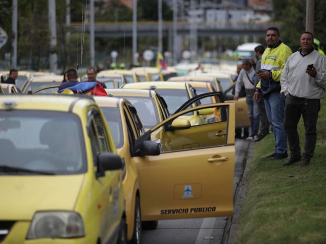 Paro de taxistas 2023 vía Getty Images.