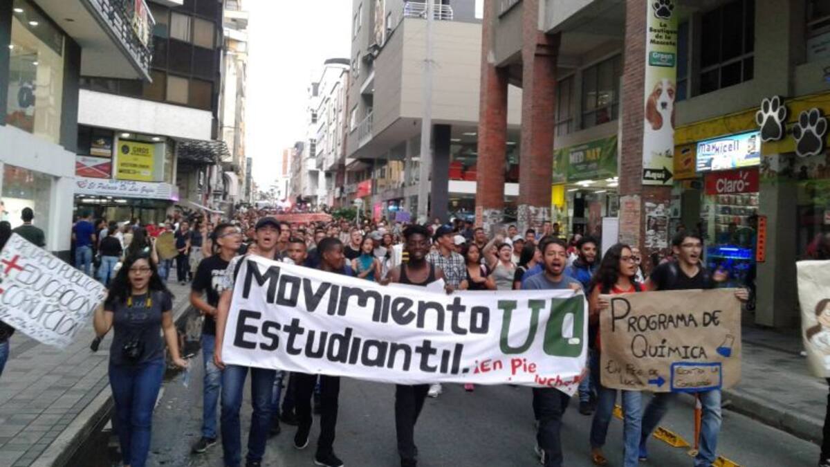 En Armenia movilización universitaria será a las cinco de la tarde